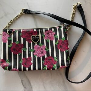 Betsey Johnson floral crossbody handbag